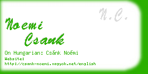 noemi csank business card